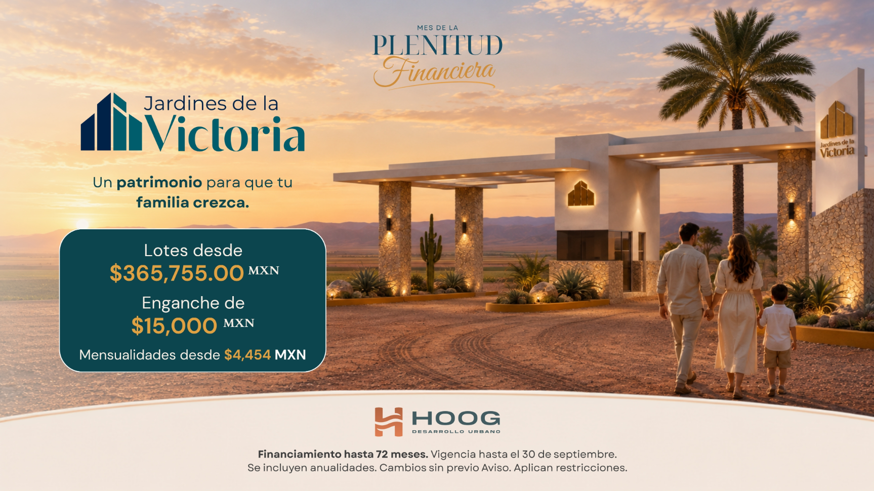 Promoción vigente de Jardines de la Victoria
