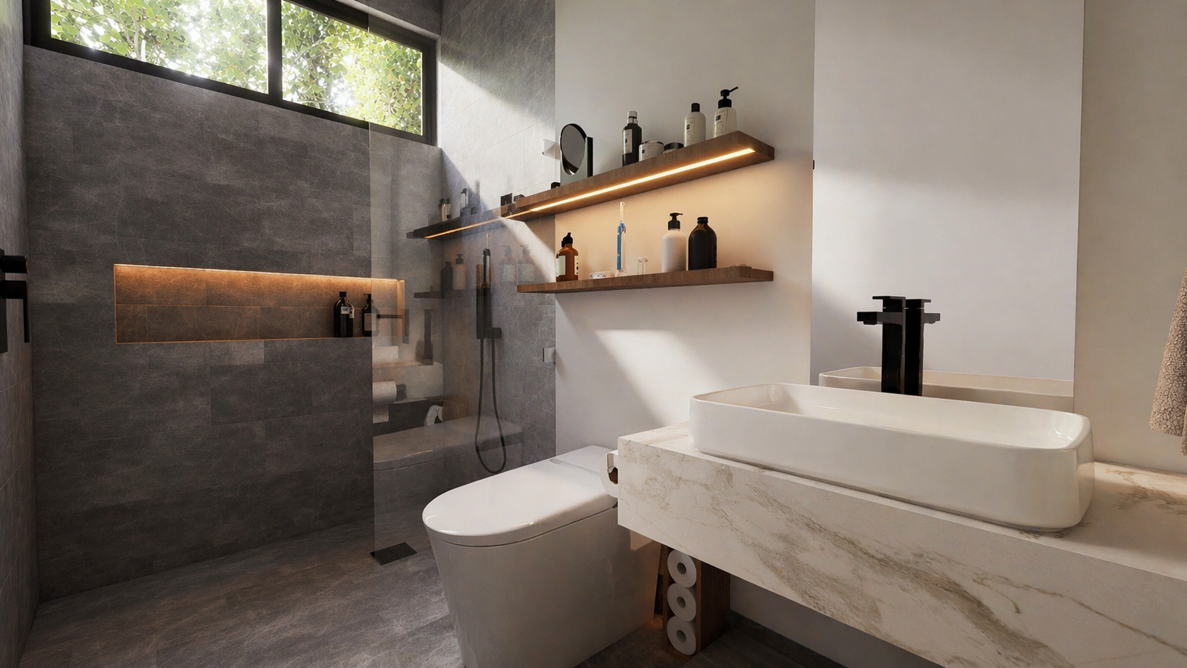 Baño del modelo de dos recámaras