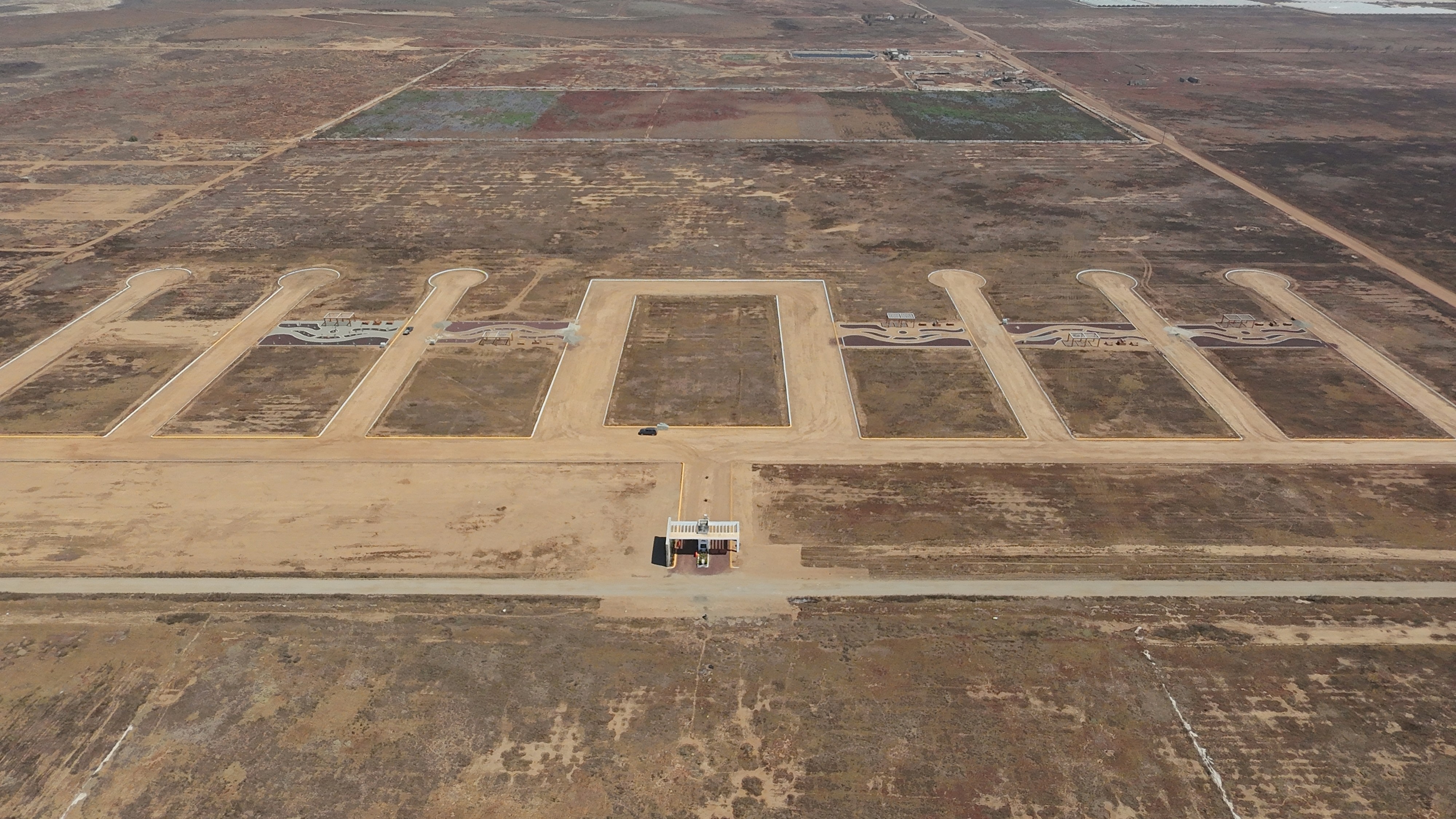 Vista aérea del lotaje completo de Jardines de Casoca