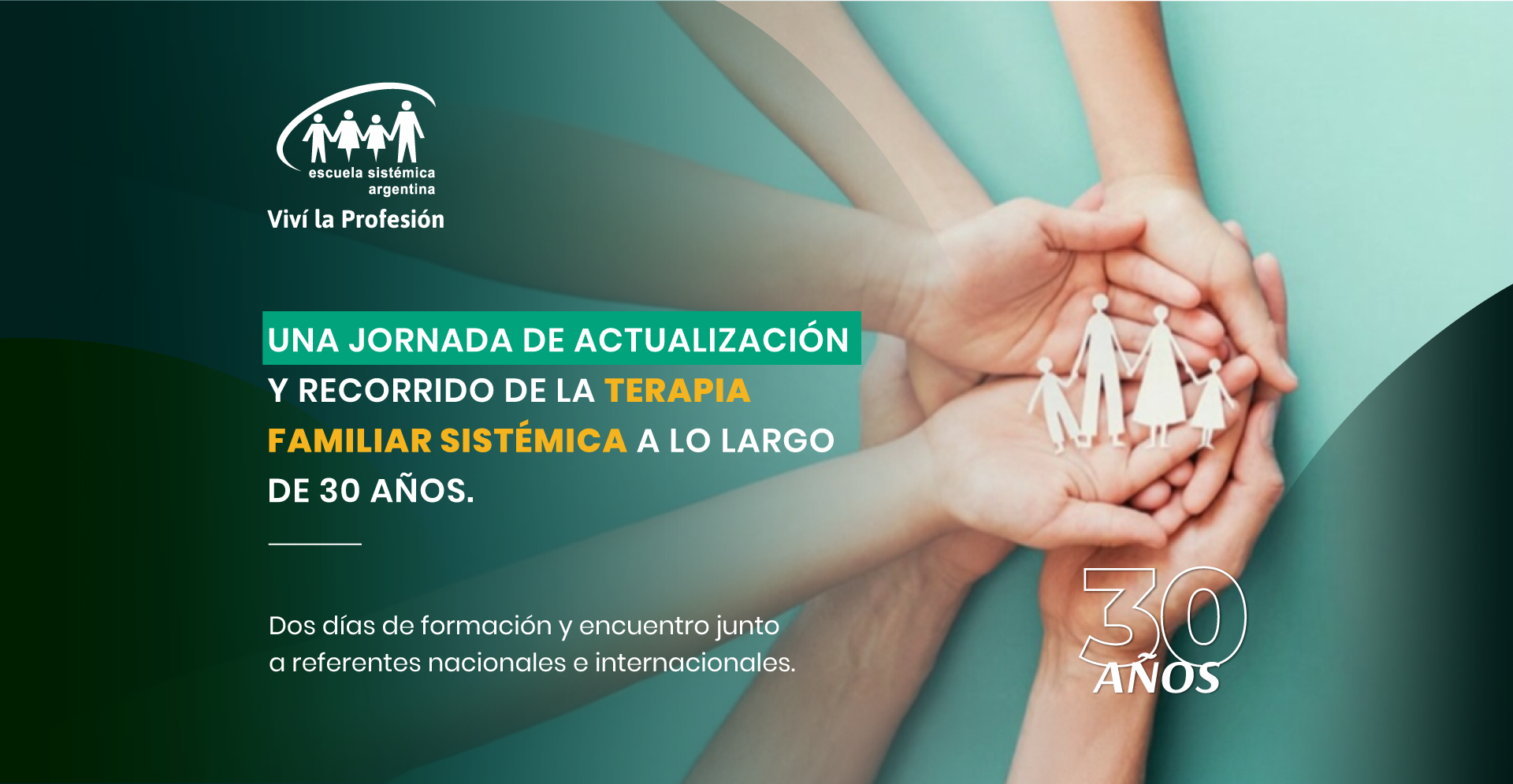 Viví la Profesión: 30 años de terapia familiar sistémica. 6 y 7 de noviembre de 2026